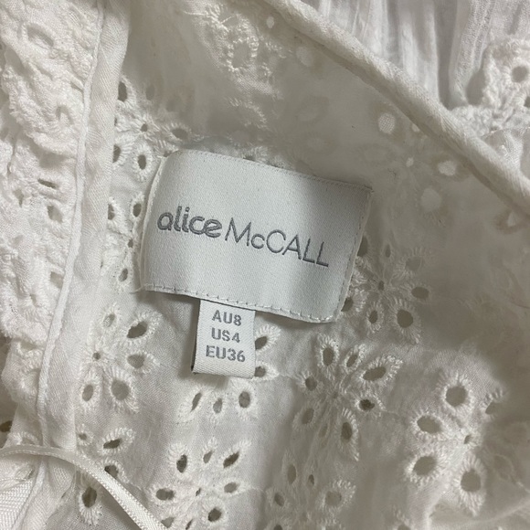 Alice McCall Love of Mine Broderie Anglaise Dress Size 4 - Picture 10 of 16